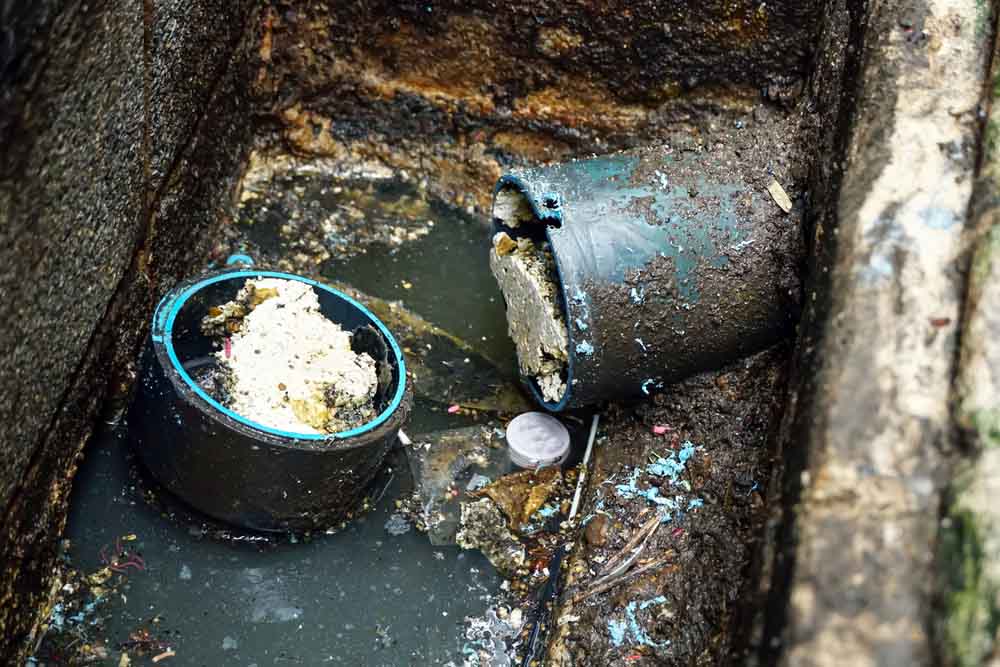 Sewer pipes that are clogged with grease Sarasota, FL